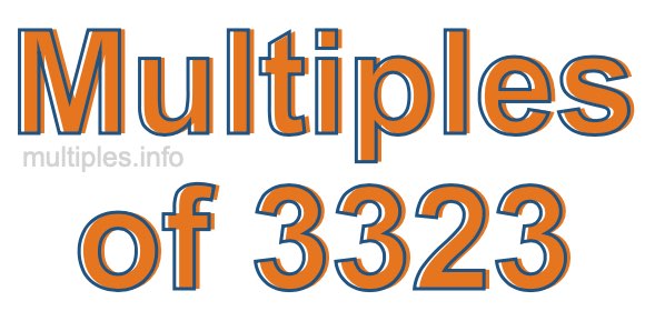 Multiples of 3323