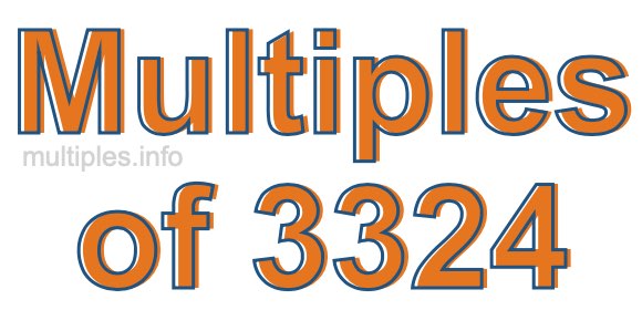 Multiples of 3324