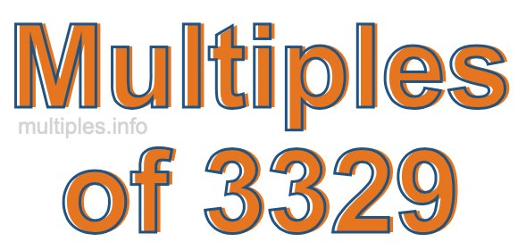 Multiples of 3329