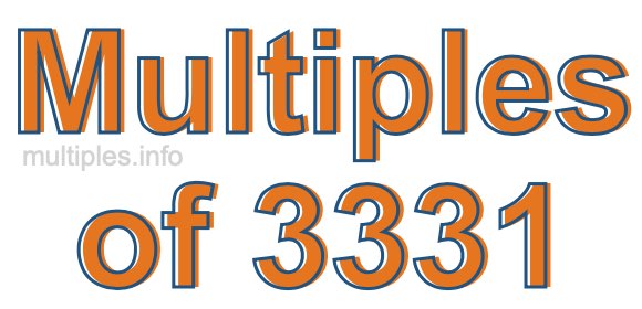Multiples of 3331