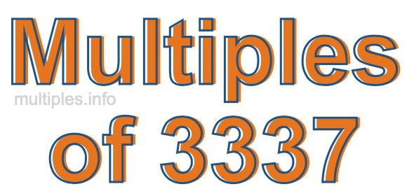 Multiples of 3337