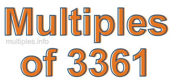 Multiples of 3361