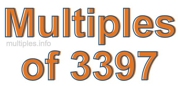 Multiples of 3397