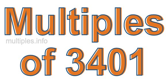 Multiples of 3401