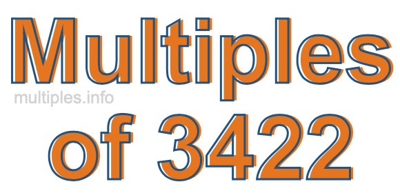 Multiples of 3422