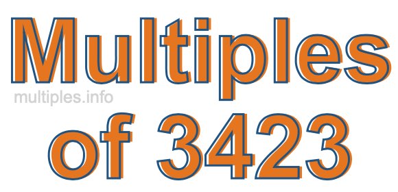 Multiples of 3423