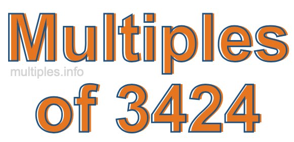 Multiples of 3424