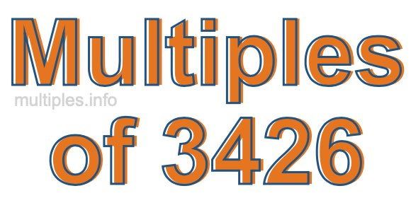 Multiples of 3426