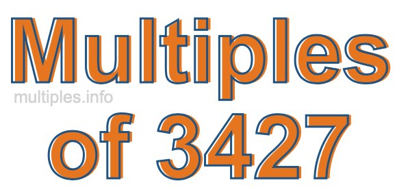 Multiples of 3427