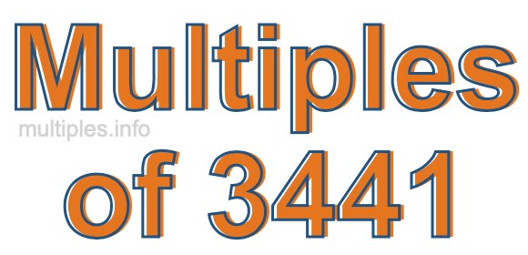 Multiples of 3441