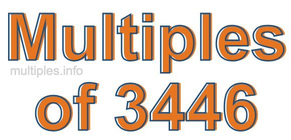 Multiples of 3446