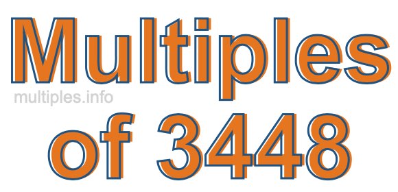 Multiples of 3448