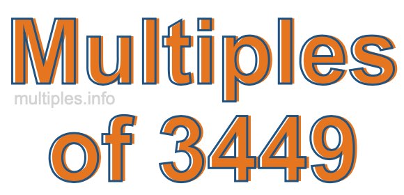 Multiples of 3449