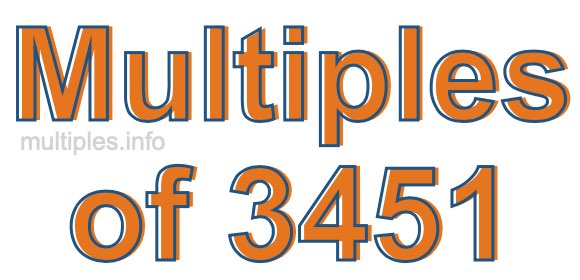 Multiples of 3451