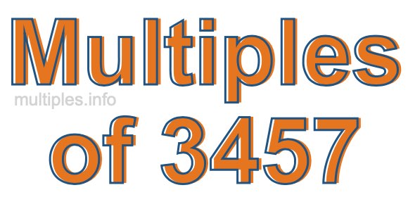 Multiples of 3457