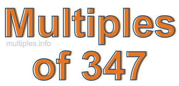 Multiples of 347