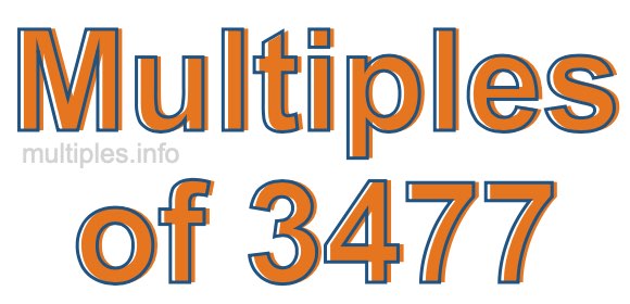 Multiples of 3477