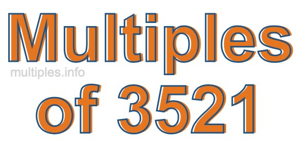 Multiples of 3521 Multiples of 3521