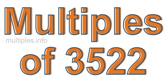 Multiples of 3522
