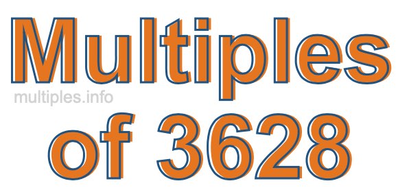 Multiples of 3628 Multiples of 3628