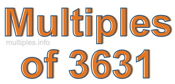Multiples of 3631 Multiples of 3631