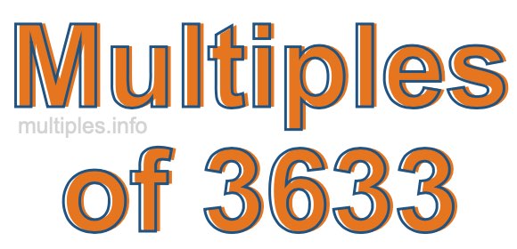 Multiples of 3633 Multiples of 3633