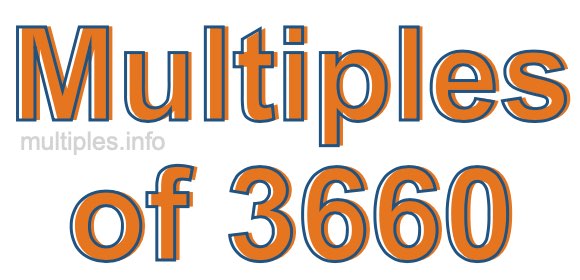 Multiples of 3660