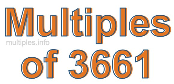 Multiples of 3661