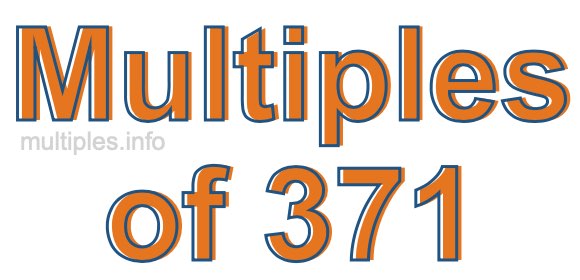 Multiples of 371