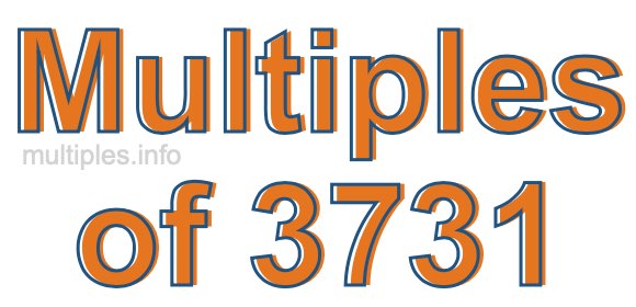Multiples of 3731