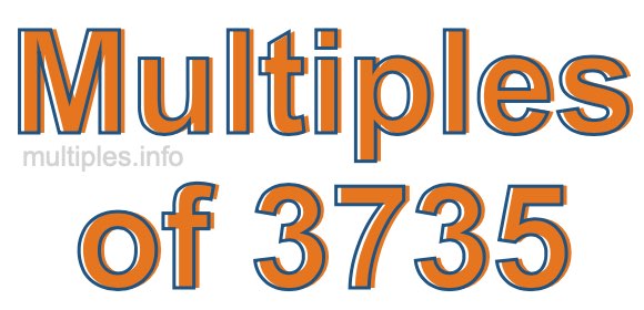 Multiples of 3735