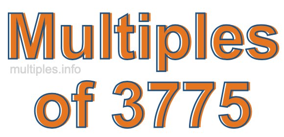 Multiples of 3775