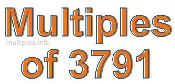 Multiples of 3791