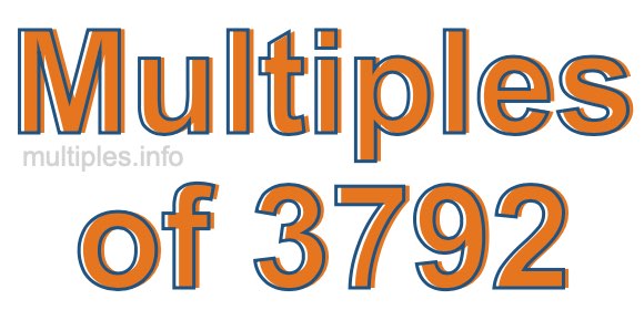 Multiples of 3792