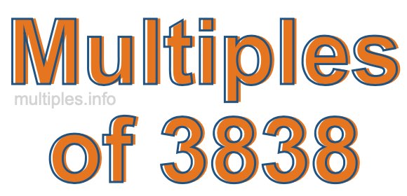 Multiples of 3838 Multiples of 3838