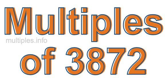 Multiples of 3872 Multiples of 3872