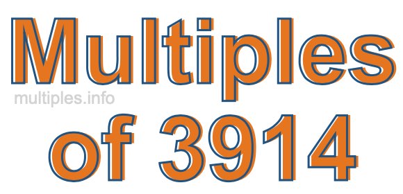 Multiples of 3914