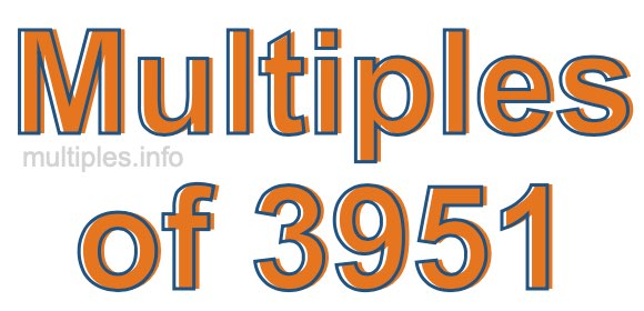 Multiples of 3951