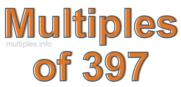 Multiples of 397