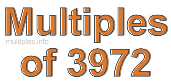 Multiples of 3972