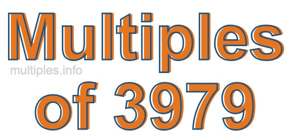 Multiples of 3979