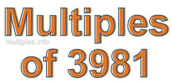 Multiples of 3981