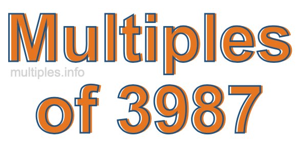 Multiples of 3987