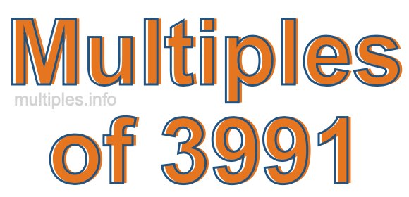 Multiples of 3991