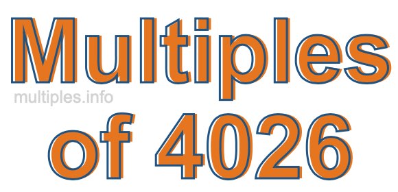Multiples of 4026