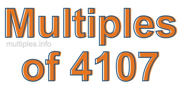 Multiples of 4107