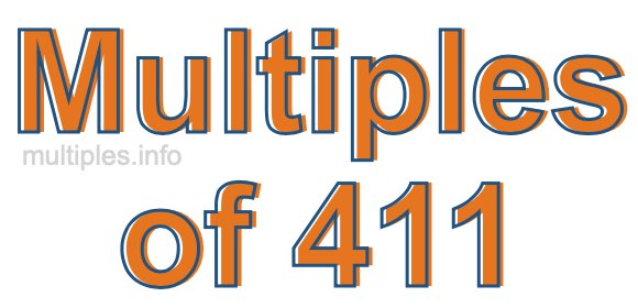 Multiples of 411