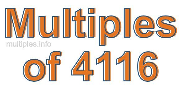 Multiples of 4116