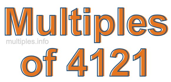 Multiples of 4121