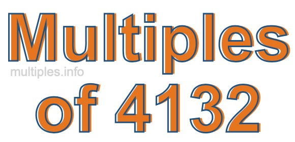 Multiples of 4132